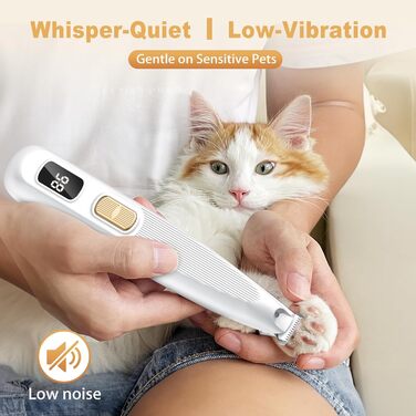 Триммер для лап собак Leise: професійна машинка для стрижки з LED-підсвічуванням, водонепроникний, USB-зарядка, для собак та котів