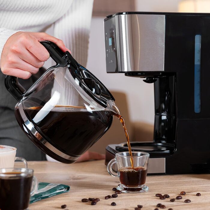 Кавомашина крапельна програмована Cecotec Coffee 66 Smart Plus, 980W, 1,5л, сталь, LCD, Touchscreen, ExtemAroma, AutoClean
