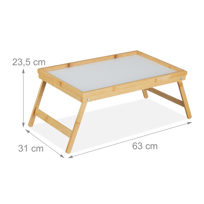 Relaxdays Bamboo Bed Table