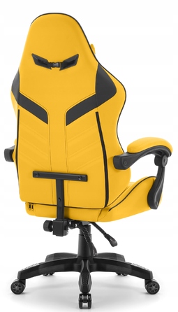 Ігрове офісне крісло Hell's Chair HC-1007 2.0 Yellow, обертове, екошкіра
