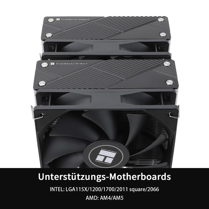 Охолоджувач CPU Thermalright Phantom Spirit 120 з 7 тепловими трубами та вентилятором TL-C12B V2 PWM (1500 RPM), сумісний з AMD AM4/AM5/Intel 1700/1150/1151/1200/2011