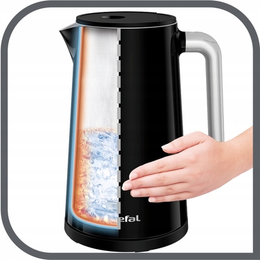 Електричний чайник Tefal KO851830, 1800 Вт, 1,7 л, чорний