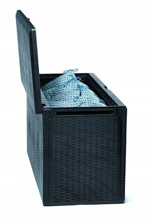 Садова скриня Casaria, сіра, пластик, 290 л