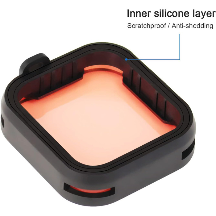 Фільтри для GoPro Hero 7 6 5: Набір SOONSUN (ND8, ND16, ND32, CPL, червоний, маджента) - 6 шт.