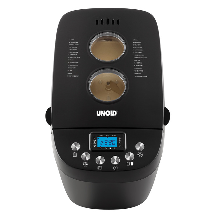 Хлібопічка Unold 68520 Big, чорна, 220 Вт