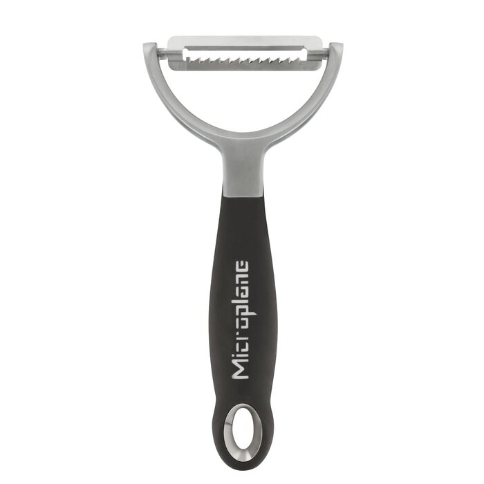 Овочечистка Microplane Profi Y пряма, нержавіюча сталь, для фруктів та овочів (Julienne)