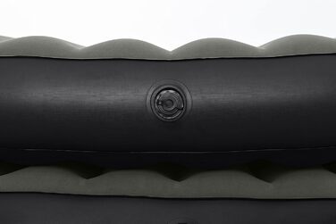 Надувний матрац Bestway TriTech Connect and Rest 3-в-1 | Міцний матеріал | Регульовані пряжки | 2 матраци в комплекті | Сірий колір | 188 x 99 x 25 см