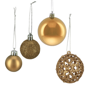 Relaxdays Set of 50 Christmas Baubles