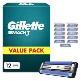 Смінні леза для чоловічих бритв Gillette Mach 3, 20 шт, сині