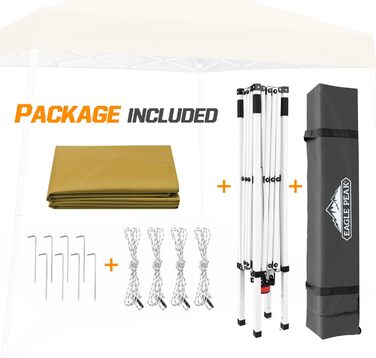EAGLE PEAK 3 m x 3 m Pop-Up Tent with Sloping Legs