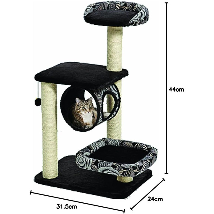 Кігтеточка для котів MidWest Homes Feline Nuvo Grand Forte, 104 см, міцна, з сизалю, для великих і кількох котів