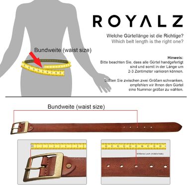 Жіночий шкіряний ремінь ROYALZ Vintage для джинсів, костюма, штанів. Ширина 38 мм, товщина 4 мм. Колір: темно-коричневий. Довжина: 115 см, розмір: 100 см