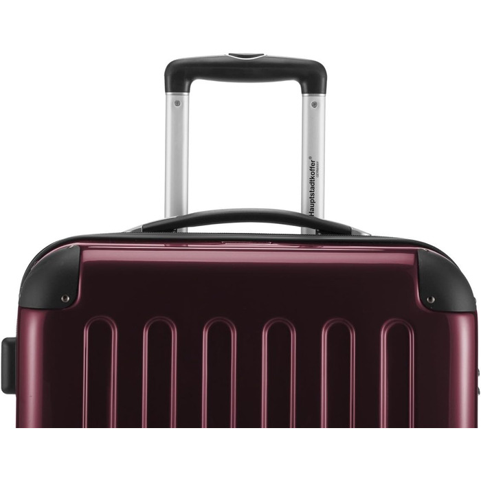 Чемодан ручної поклажі Alex від Hauptstadtkoffer, 38x23 см, 42 л, з 4 колесами, жорсткий, розширюваний, Бордовий (65)