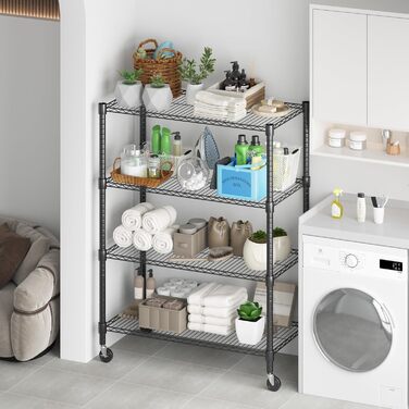 Himimi 5-Tier Rolling Wire Shelving Unit