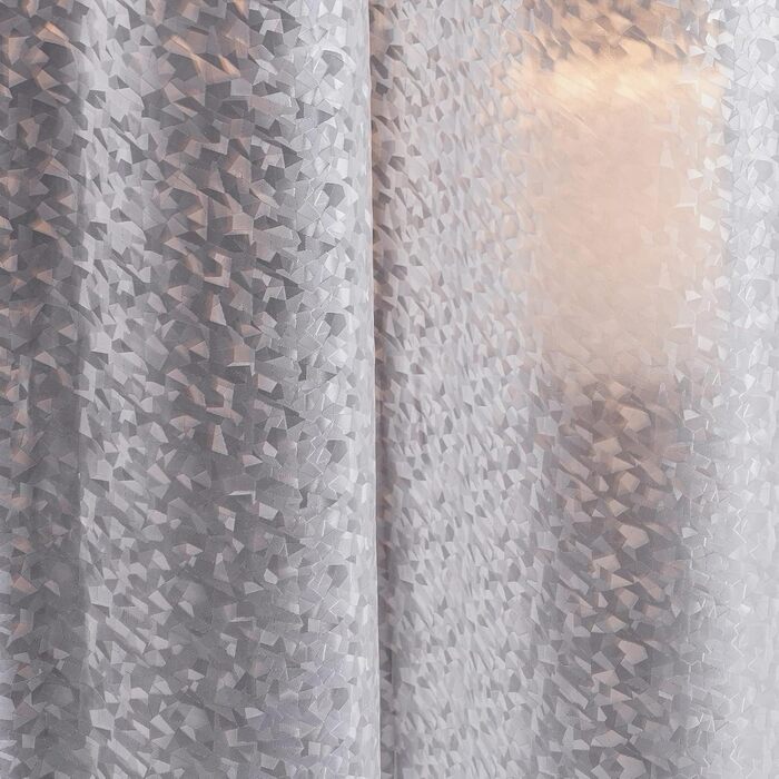 Шторка для душу Furlinic Anti-Schimmel, водовідштовхувальна, прозора, EVA, 120x180 см, 3D ефект, 8 люверсів, оздоблений камінням