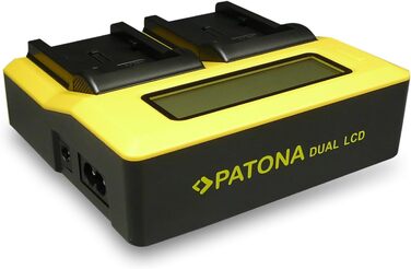 Зарядний пристрій PATONA LCD Dual для акумуляторів Sony NP-FM50, NP-FM500H, NP-F550, NP-F570, NP-F750, NP-F960, NP-F970, NP-F990, NP-QM51, NP-QM71, NP-QM91