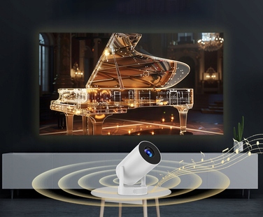 Портативний LED-проектор Xinowy HY300 Pro HiFi (нова версія), білий