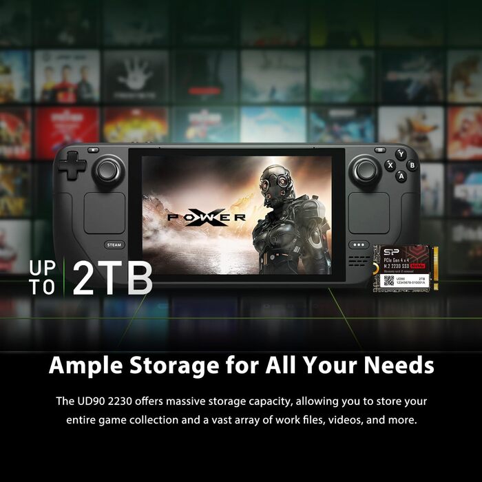 SSD Silicon Power UD90 2TB NVMe 4.0 Gen4 PCIe M.2 – до 5000 МБ/с