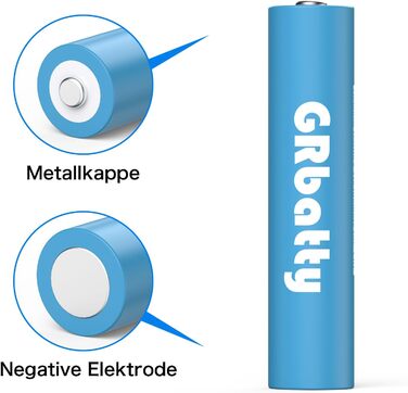 AAA акумулятори NiMH 1100mAh 1.2V з LCD-дисплеєм - 1200 циклів заряджання, комплект з зарядним пристроєм