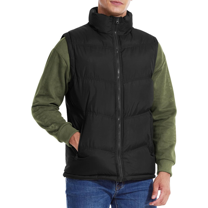 Чоловіча степкова жилетка, спортивна жилетка, чорна, розмір L