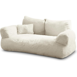 Софа для котів Noviclass Simba: м'яке ліжко для котів та собак, 70x48 см, з подушкою, знімний чохол (кремовий)