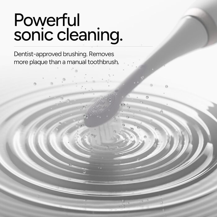 Електрична зубна щітка Ordo Sonic Advanced Smart Tech з 4 режимами чищення, USB-зарядкою, сріблясто-білого кольору