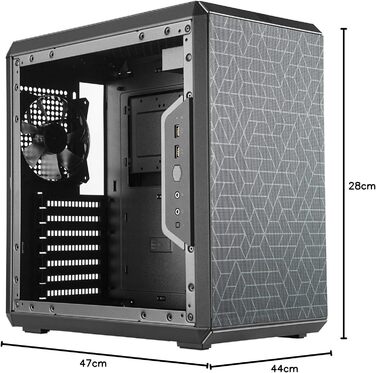 Корпус Cooler Master MasterBox Q300L V2: Mini-Tower mATX з USB 3.2 Gen 2x2 (20 Gb/s)