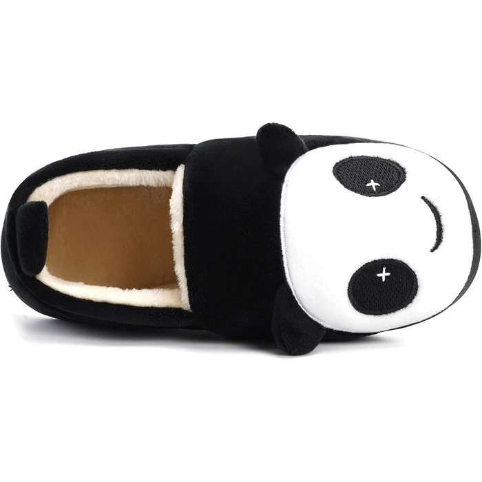 Чорні плюшеві тапочки для дому KVbabby: теплі, зручні, антиковзаючі, розмір 38/39 EU