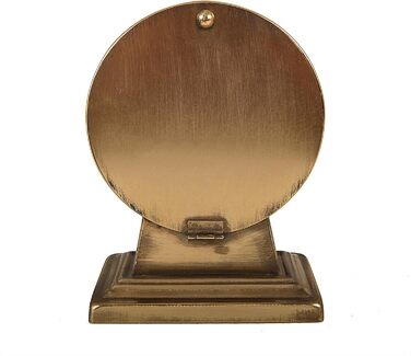 Creative Co-op Metal Mantel Clock, Gold Finish