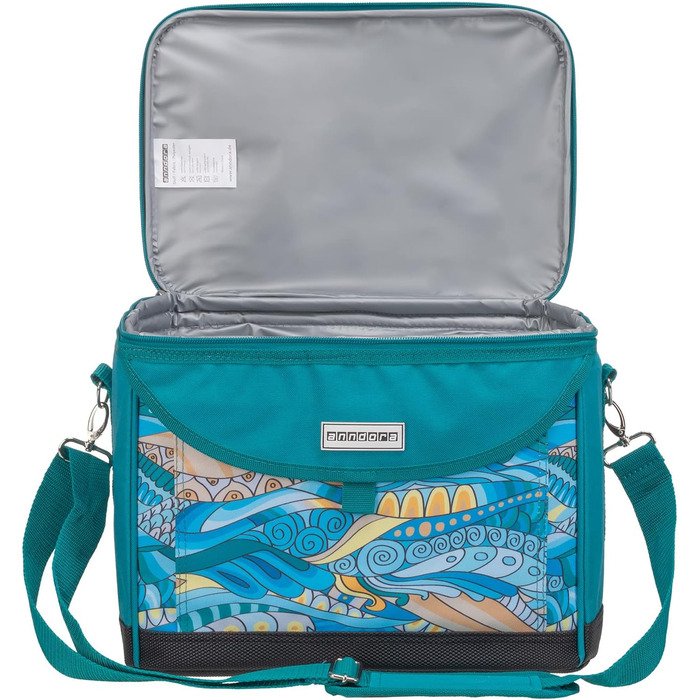 Термосумка Anndora 22L для пікніка, 35 x 24 x 27 см, блакитний колір (OCEAN turquoise)