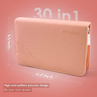 Набір для манікюру та педикюру WOAMA 30 в 1 - професійний набір для догляду за нігтями з нержавіючої сталі (рожевий)