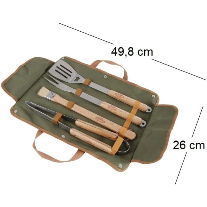 Набір грилю Esschert Design, зелений, 49.8 x 47 x 26 см, GT37