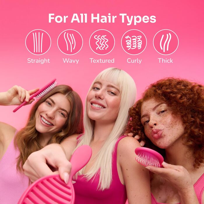 WET BRUSH Paddle Detangler Brush чорного кольору - щітка для розчісування мокрого волосся, 1 шт.