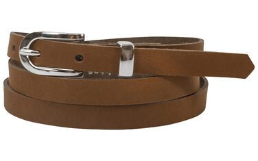 Жіночий шкіряний ремінь fashionchimp Basic 1.5 см, коричневий (Braun-althea), виготовлено в Німеччині