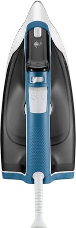 Праска Rowenta Effective 2 з подачею пари 30 г/хв, 2200 Вт, синій/сірий, Anti-Kalk, INOX-підошва, DX1531D1