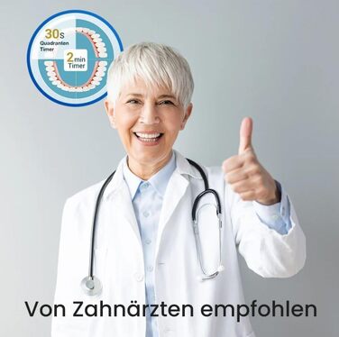 Електрична звукова зубна щітка Black Edition з 5 режимами та акумулятором на 120 днів - ультразвукова щітка зі смарт-насадкою, 100 днів гарантії повернення коштів