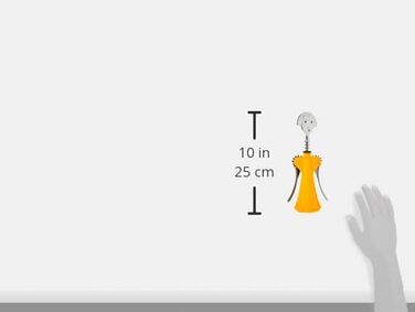 Alessi AM01 Yellow & Chrome Resin Bottle Opener