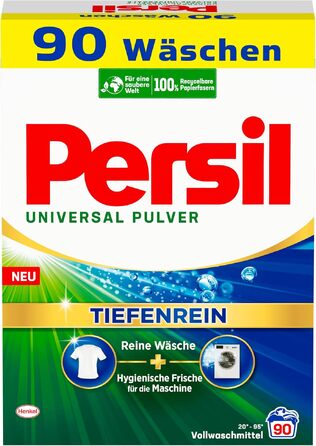 Пральний порошок Persil Universal Tiefenrein для пральних машин, універсальний засіб для глибокого очищення та гігієнічної свіжості, 90 прань