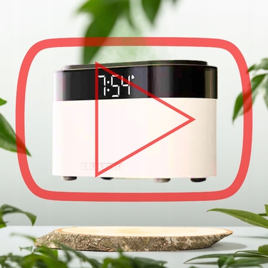 Зволожувач повітря-камін 2.0: Дифузор з LCD-годинником, таймером та пультом керування