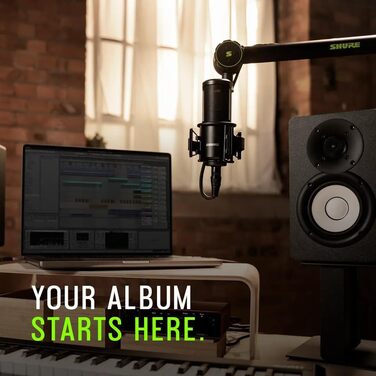 Мікрофон студійний Shure SM4 XLR конденсаторний для вокалу та інструментів, набір SM4-K-KIT