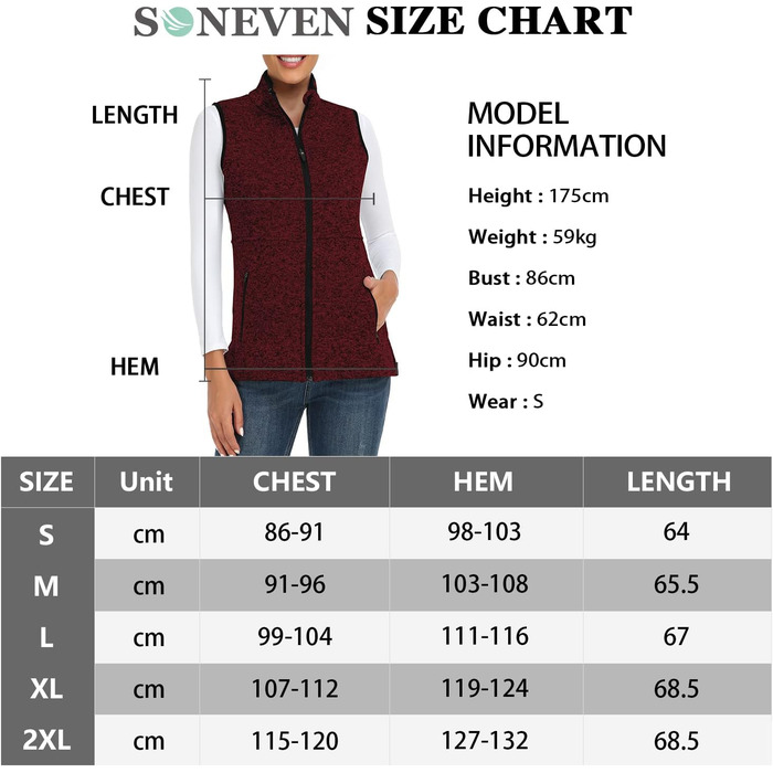 Жіноча флісова жилетка Soneven Daen Weste для бігу, походів та їзди на коні. Легка, вітрозахисна жилетка з м'якого флісу, рожевого кольору (L)