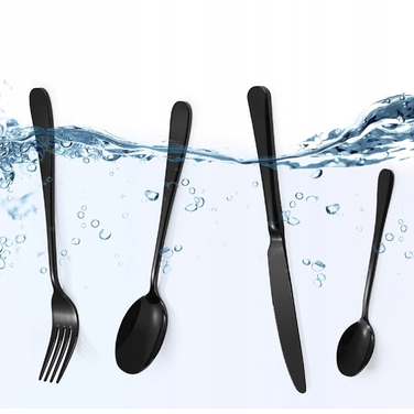 Набір золотих столових приборів зі сталі (24 предмети) — елегантний подарунок до свят