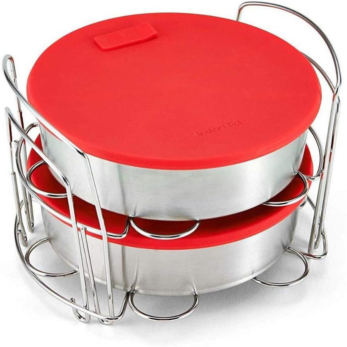 Instant Pot Official Cookware/Baking Set, 8-Piece, Compatible with 6 Quart and 8 Quart Stoves, Red