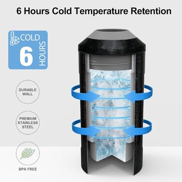 Охолоджувач для вина з кришкою, 750 мл, з нержавіючої сталі, для вина, шампанського, секту, для відпочинку на природі, подарунок для поціновувачів вина, білий (чорний райдужний)