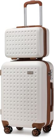 Набір валіз KONO з ABS пластику, 2 шт. (67x44x27 см), з TSA замком, блакитні