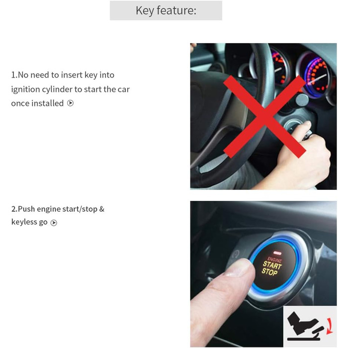 Система автосигналізації EasyGuard Smart із RFID, кнопкою старту, безключовим доступом і сенсорним управлінням