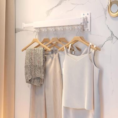 Сушарка для одягу настінна, розкладна (Tri-Fold), біла