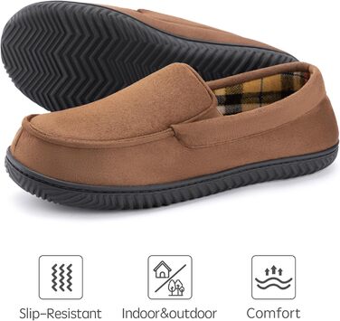 Чоловічі домашні тапочки RockDove Alexander з дихаючим фетровим підкладкою та неслизькою підошвою з піни EVA, 43 EU, Коричневий