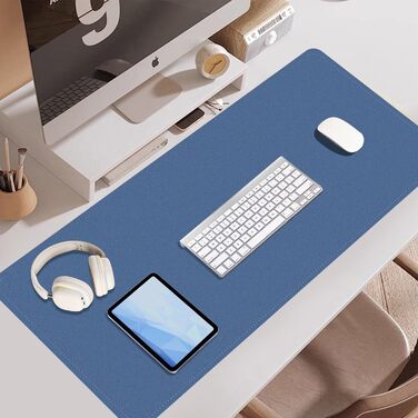 Підкладка під клавіатуру та мишу BLESWIN, антиковзаюча, 90x43 см, синій колір
