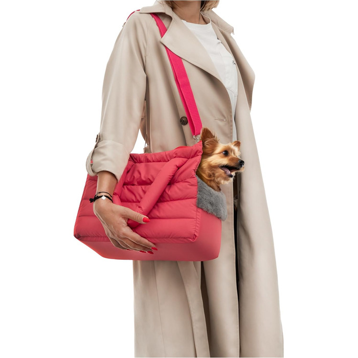 Транспортна сумка для собак та котів середнього розміру (8 кг), оливковий колір, HIMBEERFARBEN (M, 40x20x30 см)